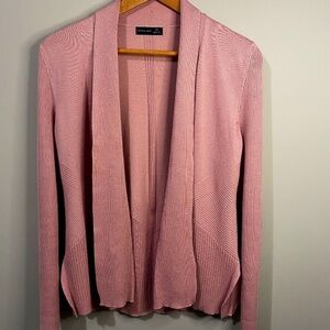 Verve Ami Long Sleeve Open Front Cardigan Sweater Medium Career Teacher Preppy